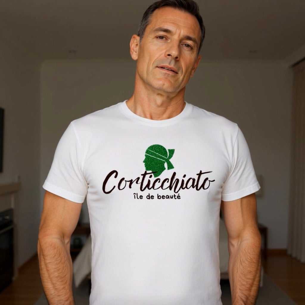 Teeshirt « Île de Beauté » LOGO VERT