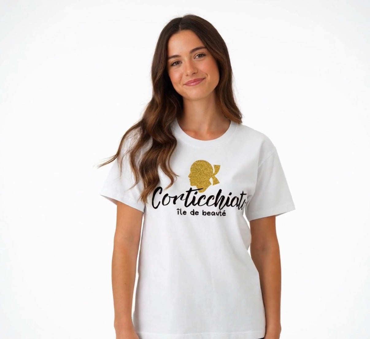 Teeshirt « Île de beauté » LOGO OR