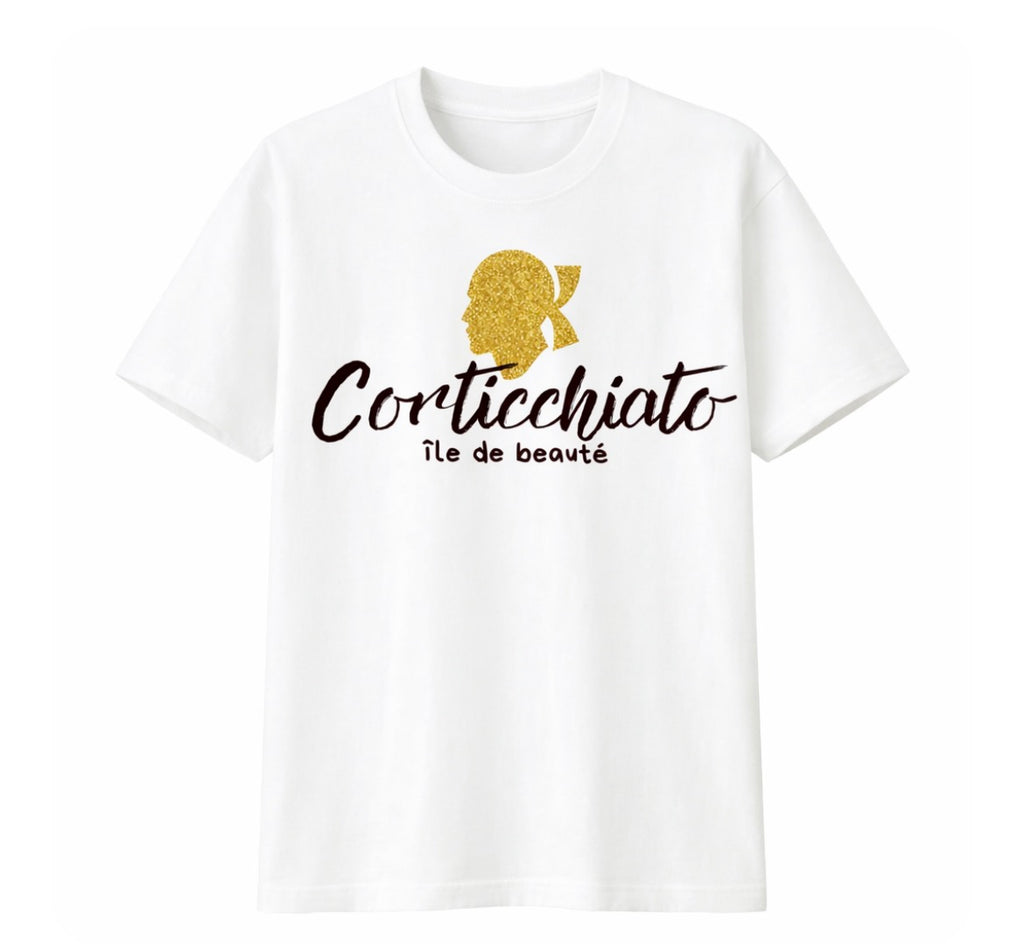Teeshirt « Île de beauté » LOGO OR