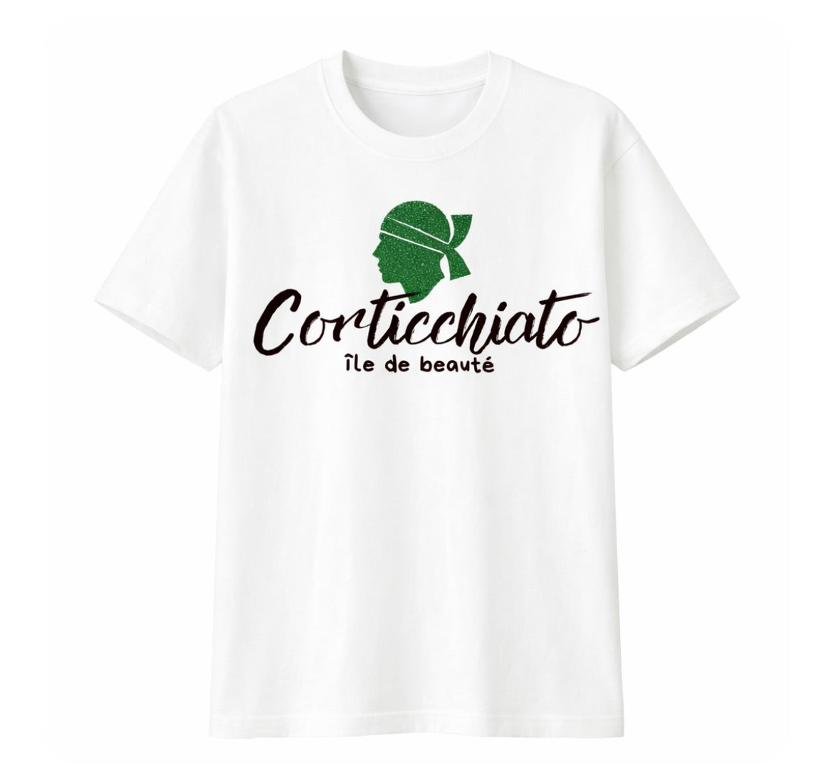 Teeshirt « Île de Beauté » LOGO VERT
