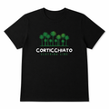 Teeshirt Noir Logo Palmiers verts